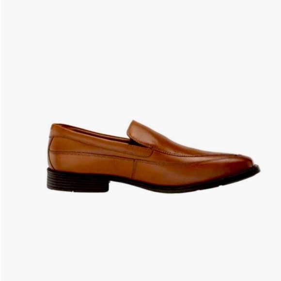 CLARKS Men's TILDEN FREE 30098 Dark Tan LOAFER SHOES - 8.5M collection - Picture 1 of 2